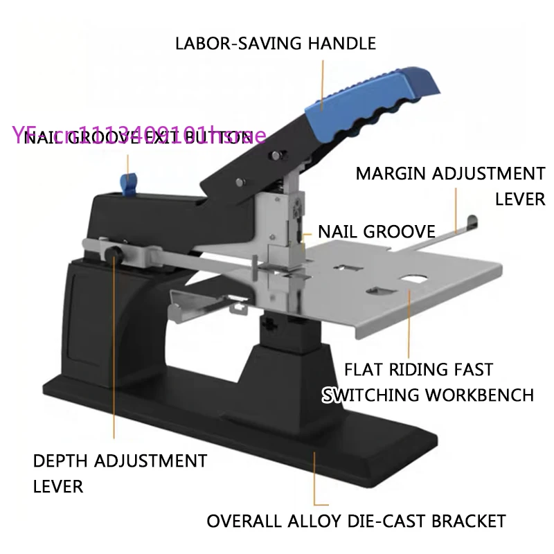 

Rotatable Saddle Stitch Binding Machine SH03 Large Heavy Duty Center Seam Stapling Equipment for Book Binding