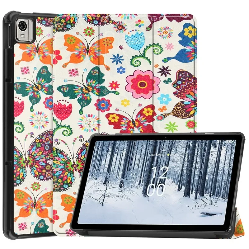 

Funda For Nokia T21 T 21 10.4 inch 2022 Case PU Leather Tri-Folidng Smart Cover For Nokia T21 2022 TA-1495 Tablet Case Coque