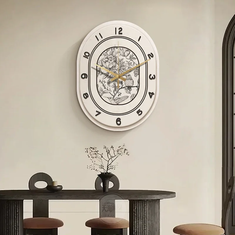 Silent Aesthetic Wall Clocks Art Mural Luxury Restaurant Nordic Wall Watch Modern Interior Relogio De Parede Room Decorations