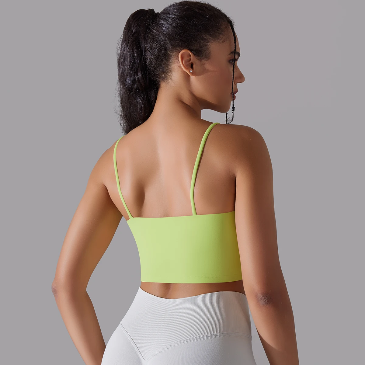 New Solid Color Yoga Undershirt Women Fixed Padded Sports Bra Sports Top Fitness Yoga Bra Gym Sport Bra Workout Top