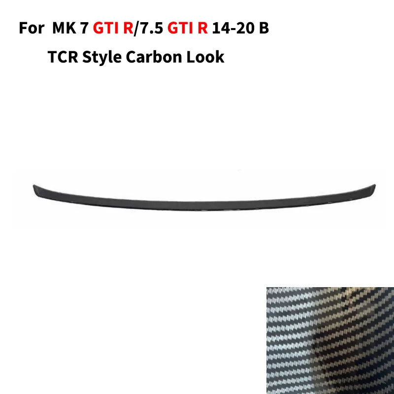 Kofferbak Spoiler Wing Lip voor Volkswagen Golf 7 7.5 MK7 7.5 GTI R R Lijn 2013-2021 Dak diffuser voorste splitter Body kits