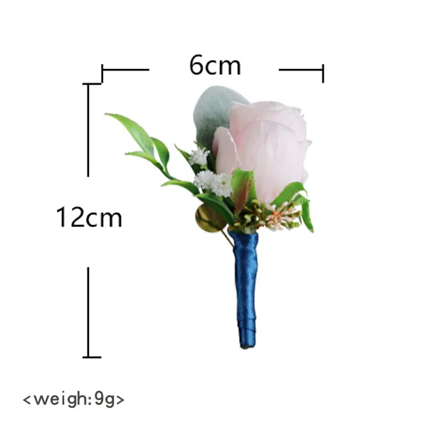 Roze Kunstmatige Bloemen Boutonnieres Pols Corsage Bruidsmeisje Huwelijk Bruiloft Accessoires 2023