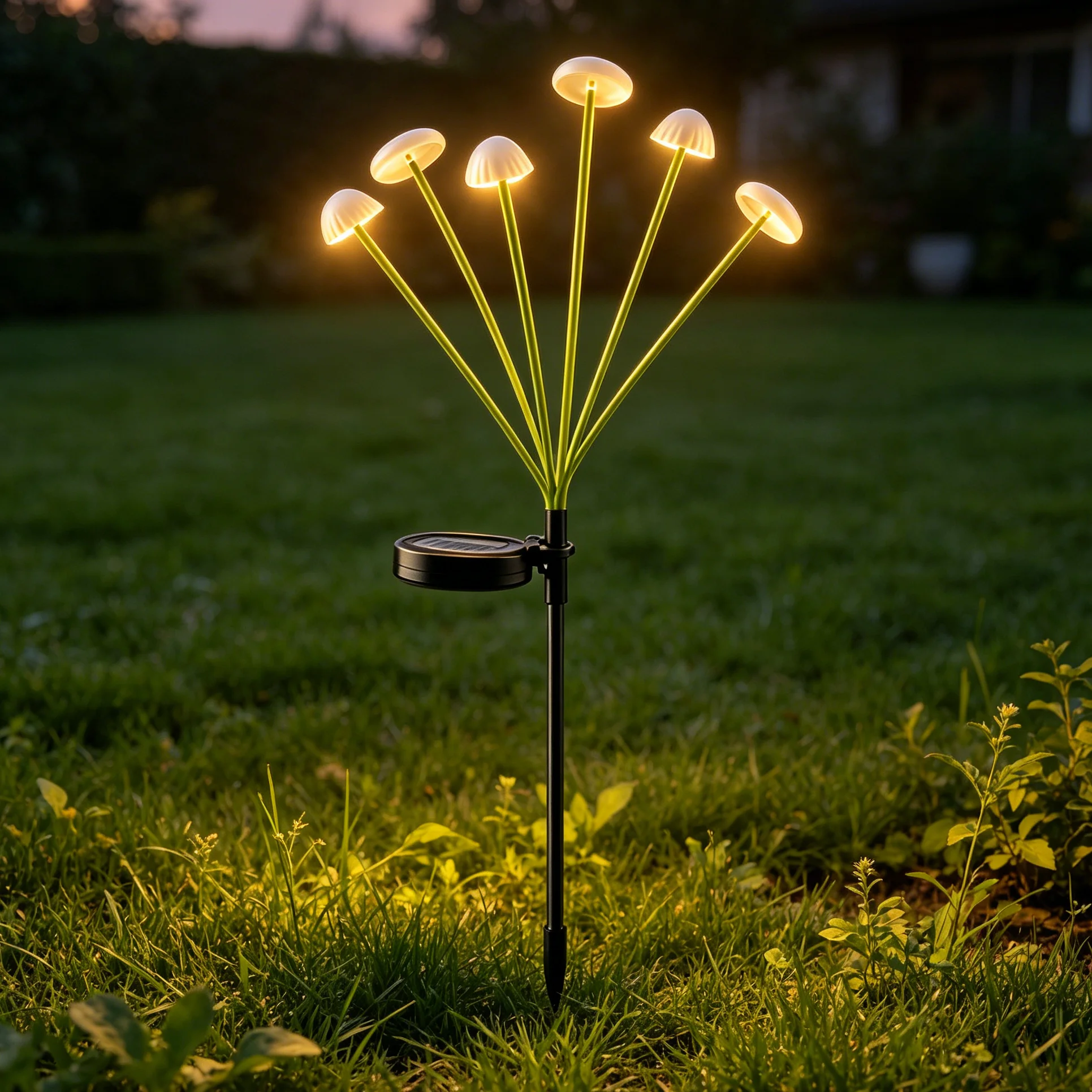 Outdoor Solar Mushroom Lawn Lights Waterproof LED Jellyfish Path Lamp Yard Patio Garden Decor Solar Powered Landscape Light