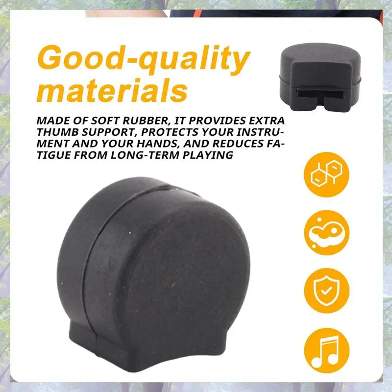 جديد وصول 5 قطع الكلارينيت الأجهزة الكلارينيت الإبهام وسادة الراحة حامي لينة المطاط الكلارينيت الإبهام حامي، أسود
