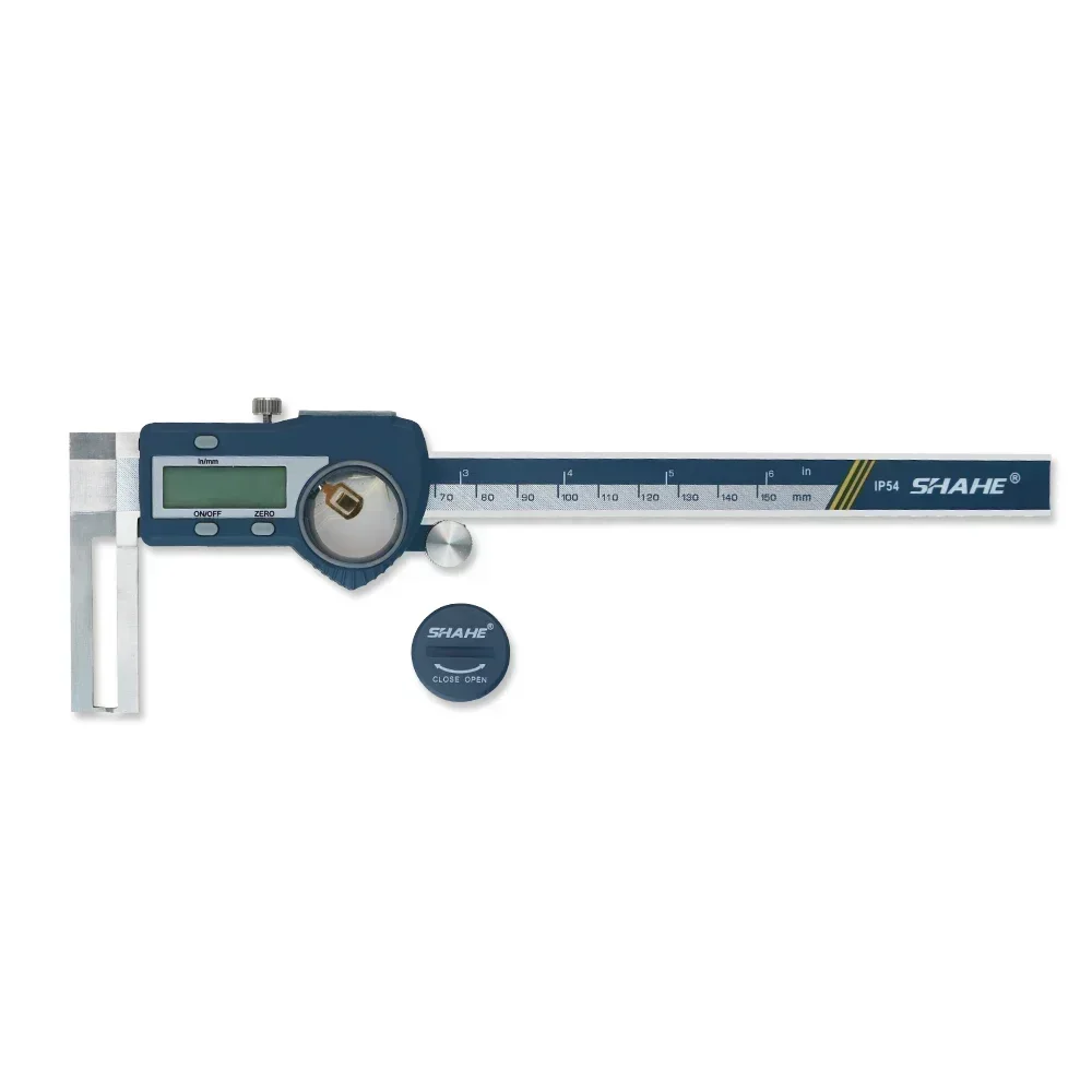 Shahe 8-150/13-200/15-300mm digital dentro do sulco caliper de aço inoxidável vernier caliper paquimetro ferramentas de medição