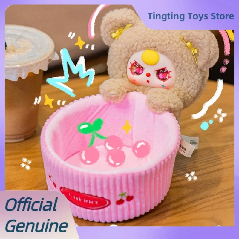 Oryginalny Koszyk do Przechowywania Baby Three, Pluszowa Niespodzianka, Urocza Lalka, Organizer na Drobiazgi na Biurko, Mystery Box, Modne Zabawki, Prezenty Świąteczne