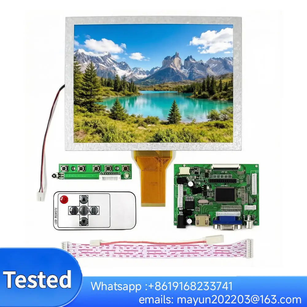 

8-дюймовый дисплей 800×600: EJ080NA-05A/05B, для платы драйвера MD080NA-05A / AT080TN52V1.