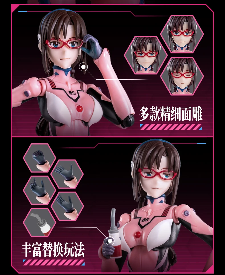 BLOKEES Original EVANGELION TYPE-00 TV 02 01 08 EVA00 NEON GENESIS EVANGELION Asuka Shinji Assembled Action Figure Anime Toys