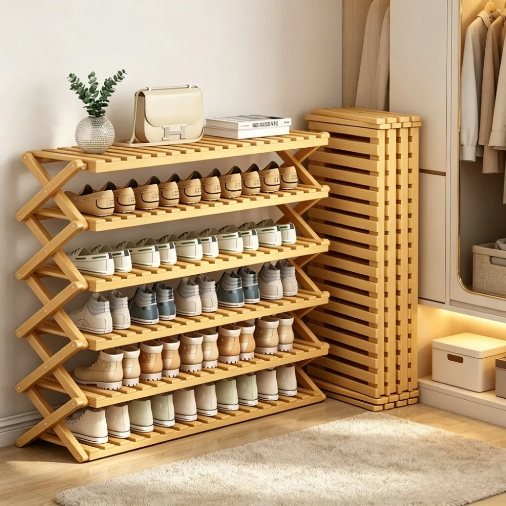 Portable Portable Folding Shoe Rack Multi Tier Shoe Organizer Space Saving Storage Shelf for Dormitory Apartment Home Entryway - Aliexpress Deal