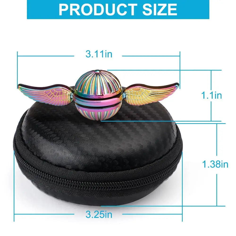 Metallic Spinner Fidgeting Toys, Antistress Metallspielzeug EDC Fidget Spinner für Angst Erwachsene Kinder Sensorisches Stressabbau-Spielzeug