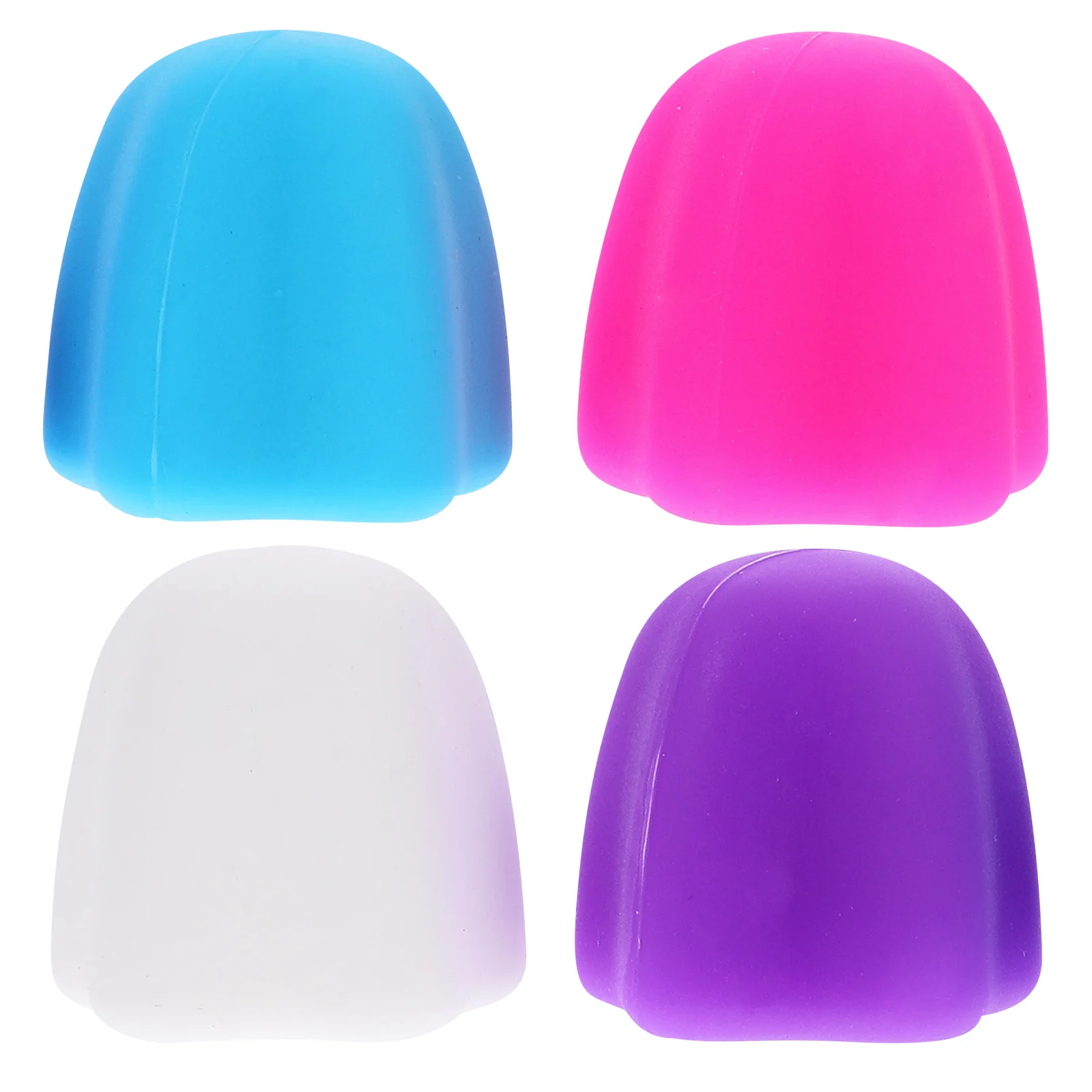 

4 Pcs Toothpaste Cap Self Closing Silicone Covers Easy Install Prevent Keeps Bathroom Clean Portable Tube Squeezer