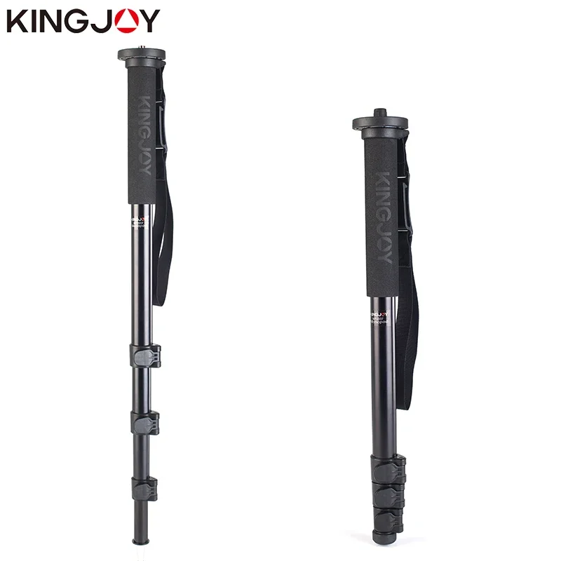 KINGJOY Professional Camera Monopod Aluminum Telescopic Handheld Alpenstock Mount Adapter Stand for Gopro Nikon Sony Canon DSLR