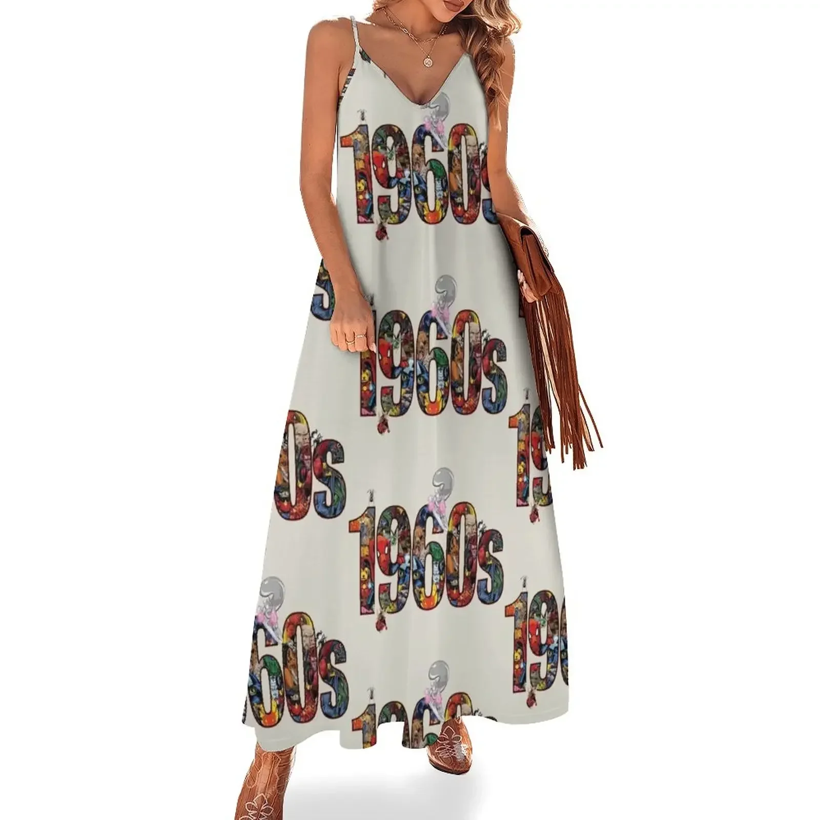 

The 1960s Sleeveless Dress luxury dress Elegant gown Women's dress summer dresses womens 2024