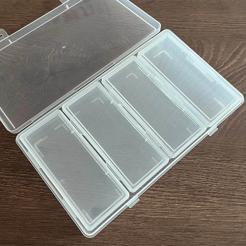 Plastic Box 4pcs Small Boxes Multi-compartment Transparent Case fit DIY Handmade Jewelry Making Finding Storage Organizer