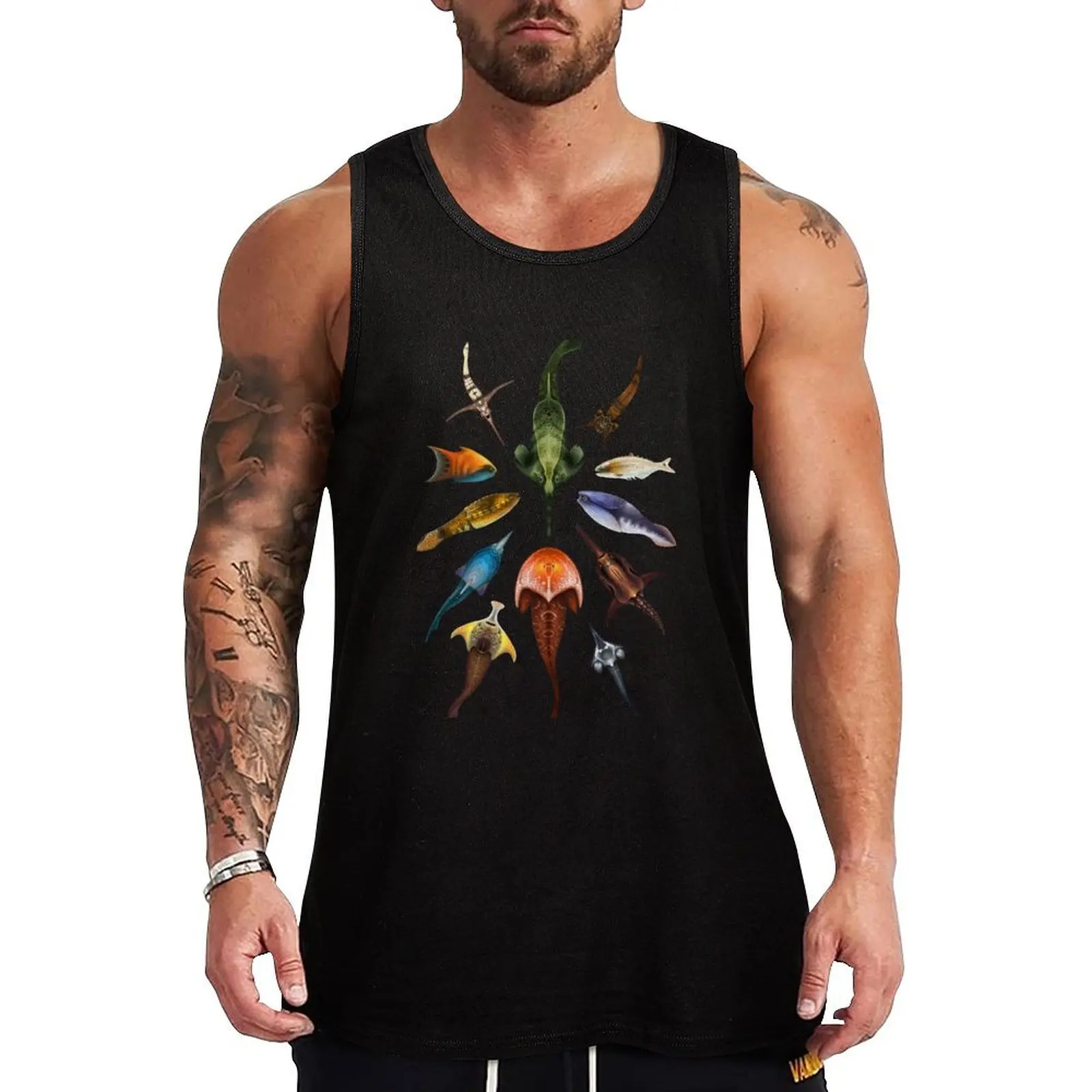 

Ostracoderms Plate Tank Top sleeveless vest men singlet for men sleeveless jackets