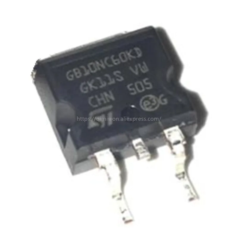 1PCS-5PCS STGB10NC60KDT4 GB10NC60KD 600V/10A TO-263 IGBT Transistor New