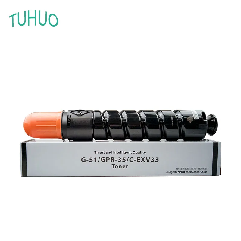 

1PCS/2PCS NPG-51 GPR-35 C-EXV33 Toner Cartridge Compatible for Canon IR-2525 2520 2530 2535 2545 Printers NPG51 BK:350g/550g