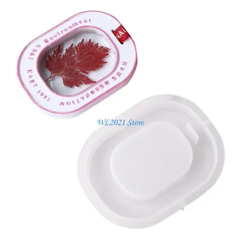 

G5GC Crystal Epoxy Resin Mold with Hole Round/Oval-shaped Ornament Silicone Mould DIY