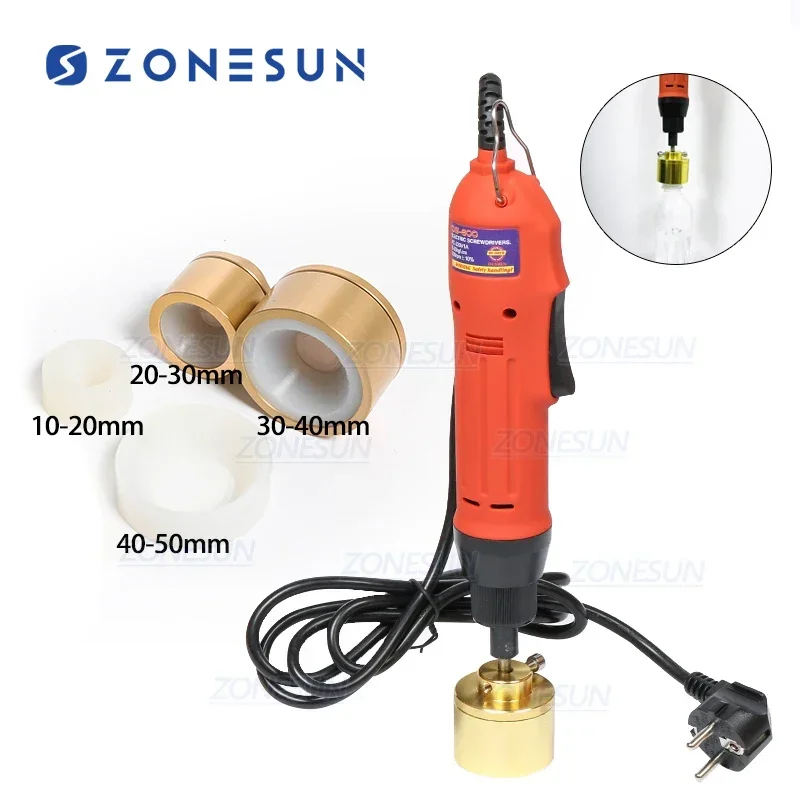 

ZONESUN Hand Held Screw Capping Machine Manual Plastic Bottle Screw Capper Cap Sealing Machine