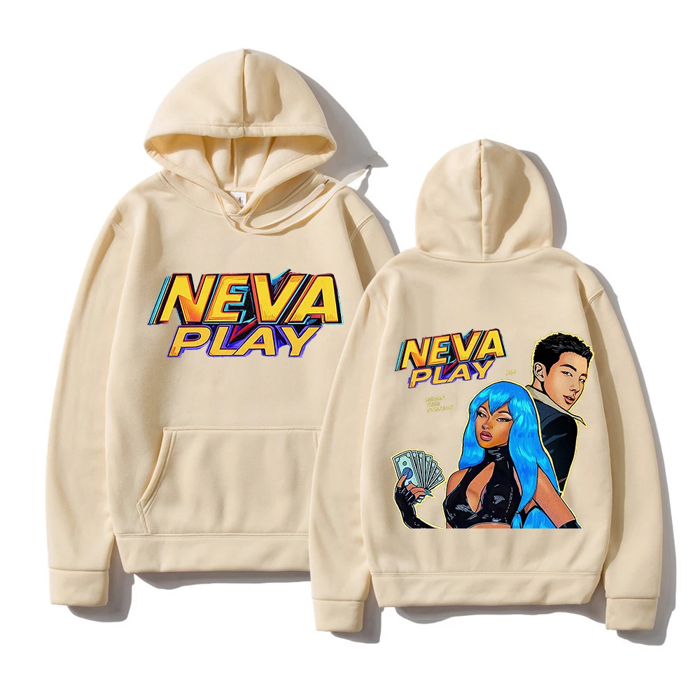 New in hoodies&sweatshirts Megan Thee Stallion Neva Play Men Women Harajuku Aesthetic Unisex Streetwear Fleece Pullover Vintage