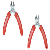 2Pcs Wire Cutter Pliers Stainless Steel Cutting Cutters Tool Comfortable Handle for Electric Fence Mesh Cable Repair Use