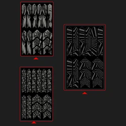 ENLEE Bike Reflective Stickers With Unique Pattern Design Durable Long Lasting Easy Operation Non Slip For Mountain Bike