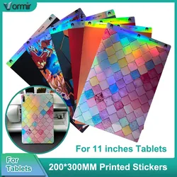 VORMIR 10pcs 3D Relief Back Films for iPad Air Pro 10.5 10.2 10.9 Tablets Embossed Printed Rear Sheets for Cutting Machine