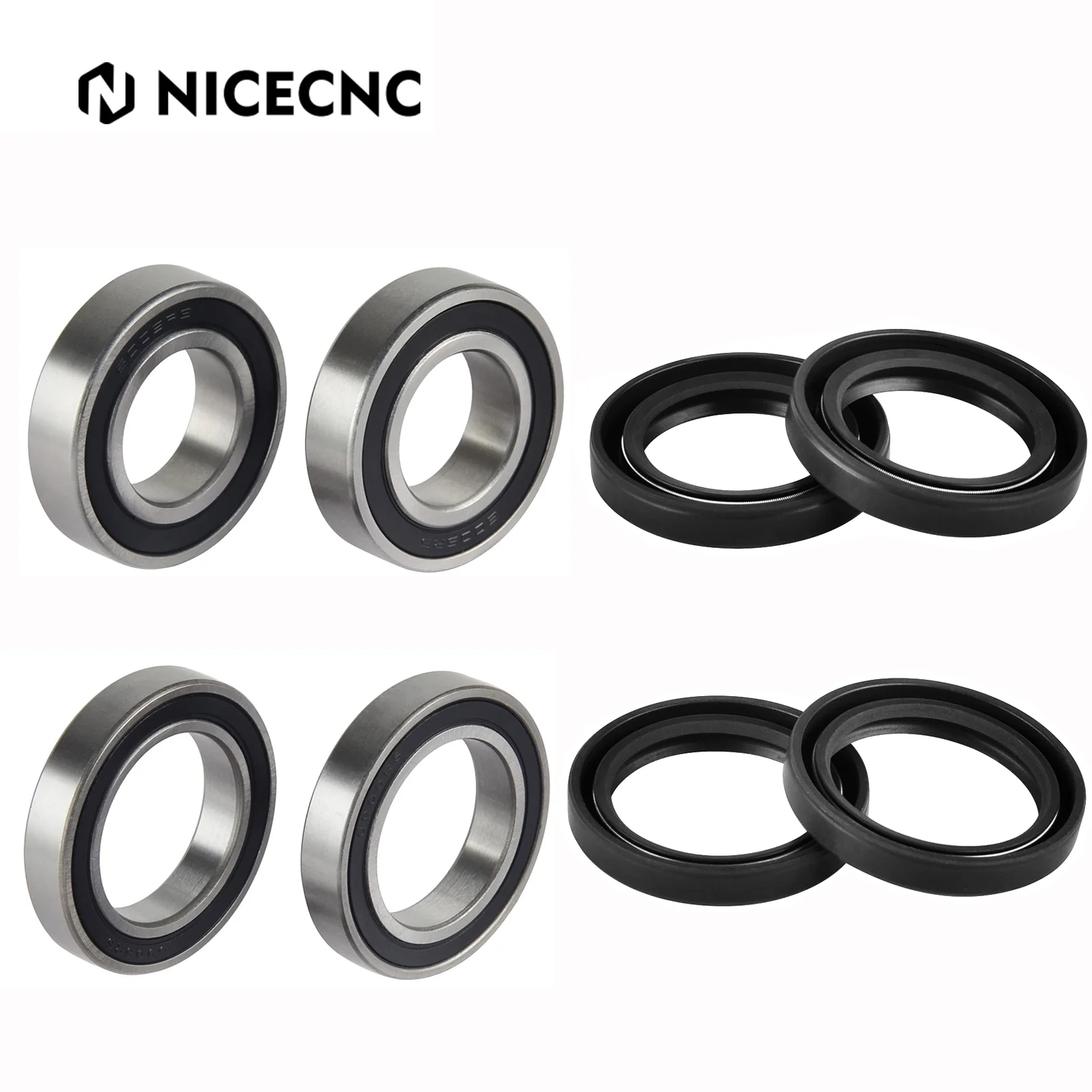 

NICECNC Front Rear Wheel Bearing Seals Kit For KTM EXC EXCF SX SXF XC XCF XCW XCFW 125 200 250 300 350 400 450 500 530 2003-2018