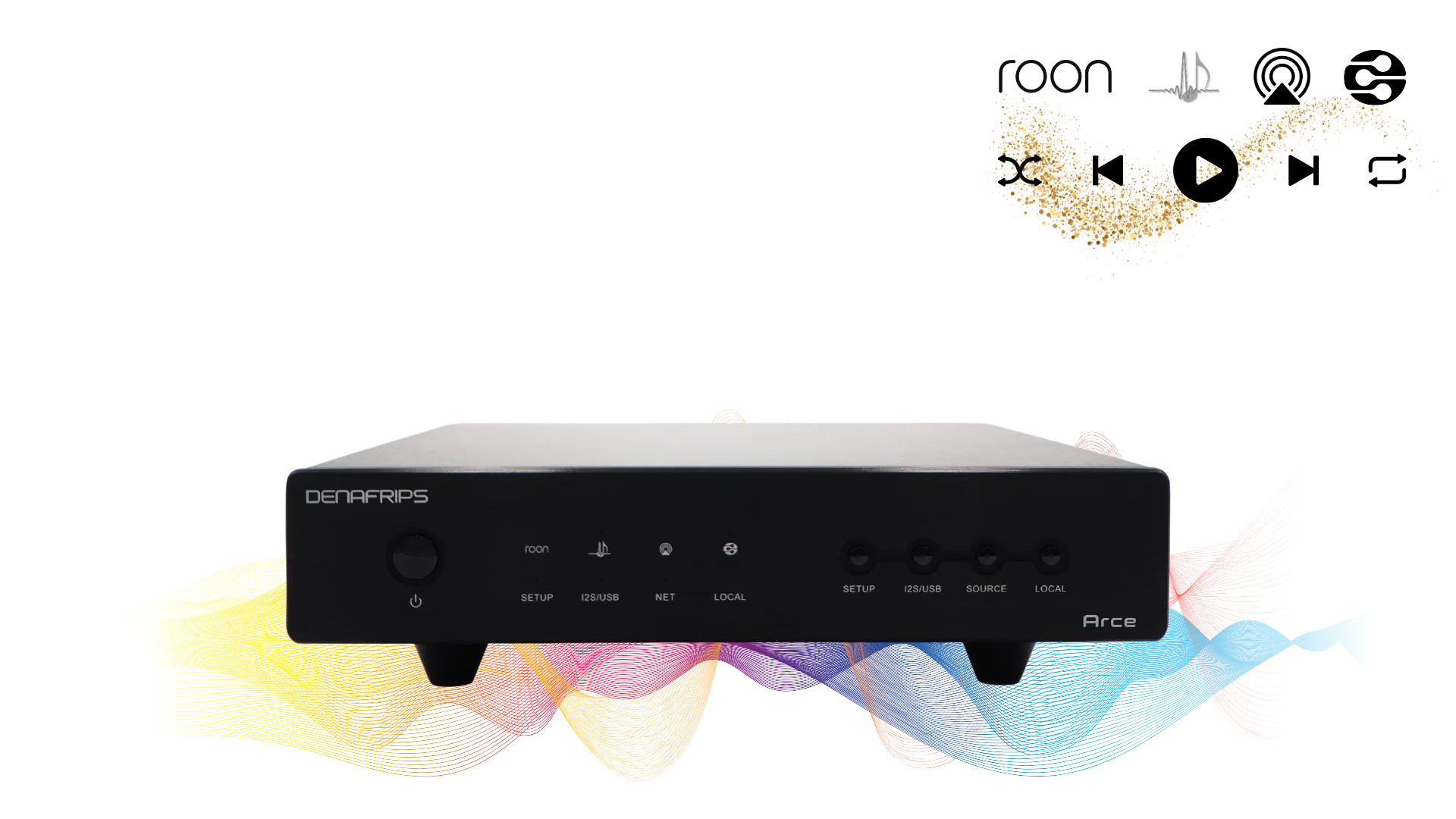 

DENAFRIPS ARCE network music player's first streaming media with external clock inputs of 45.1548MHZ and 49.152MHZ ARCE