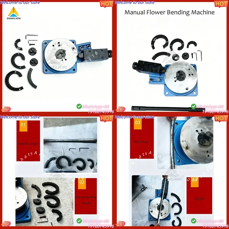 CE Certificate Industrial Steel Bar Forming Tool High Efficiency Metal Craft Equipment Wrought Iron Scroll Bender Manual
