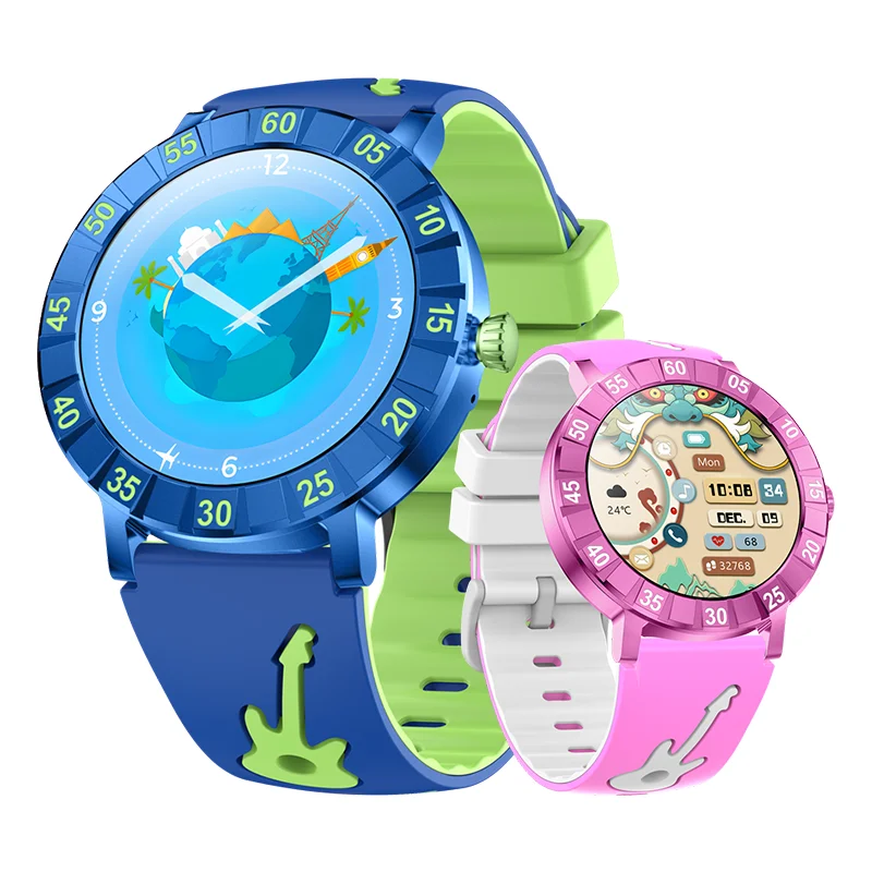 LIGE New Kids Smartwatch Study Card Game Pedometer Sports BT Call IP67 Waterproof Child Smart Watch Health Monitor Children Gift