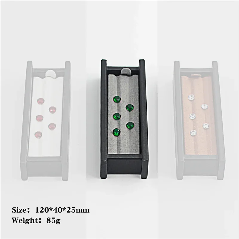 Großhandel Schmuck Edelstein Display Box Fall Lose Diamant Storage Tool Münze Jar Zeigen Tablett Edelstein Topf Edelstein Veranstalter Halter Container