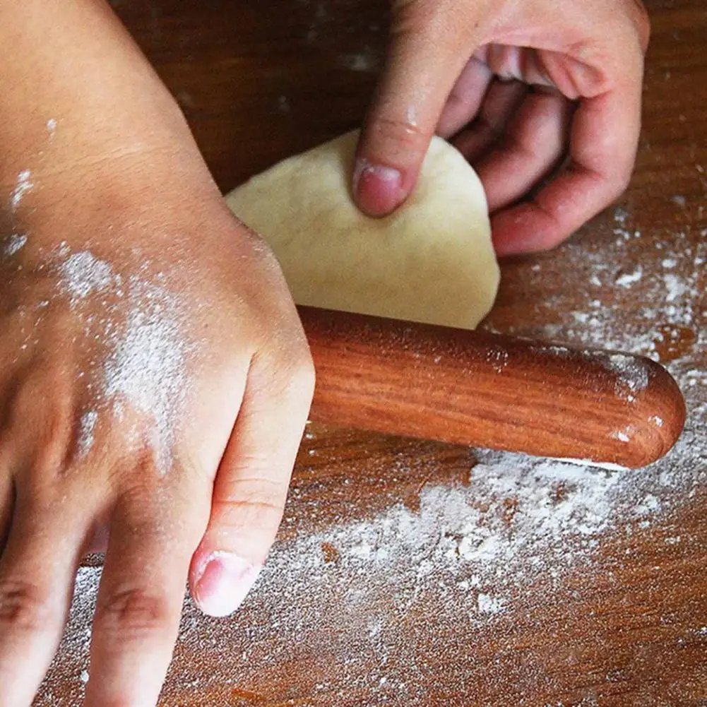 

Portable Natural Rolling Pin For Dough Wooden Roller Pastry Roll Kitchen Accessories Cake Pizza Tools Dumplings Anti-Stick