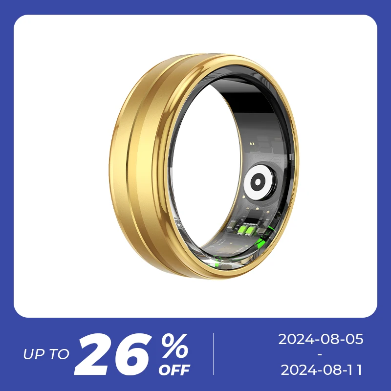 2024 R06 Smart Ring 5ATM Frequência Cardíaca Pressão Arterial Exercício Monitoramento do Sono