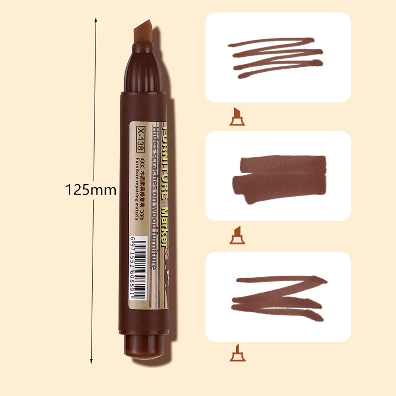 Furniture Repair Marker Pen Wood Cabinet Floor Touch Up & Filler Sticks Scratches Restore Kit Patch Paint Pen Composite Repair