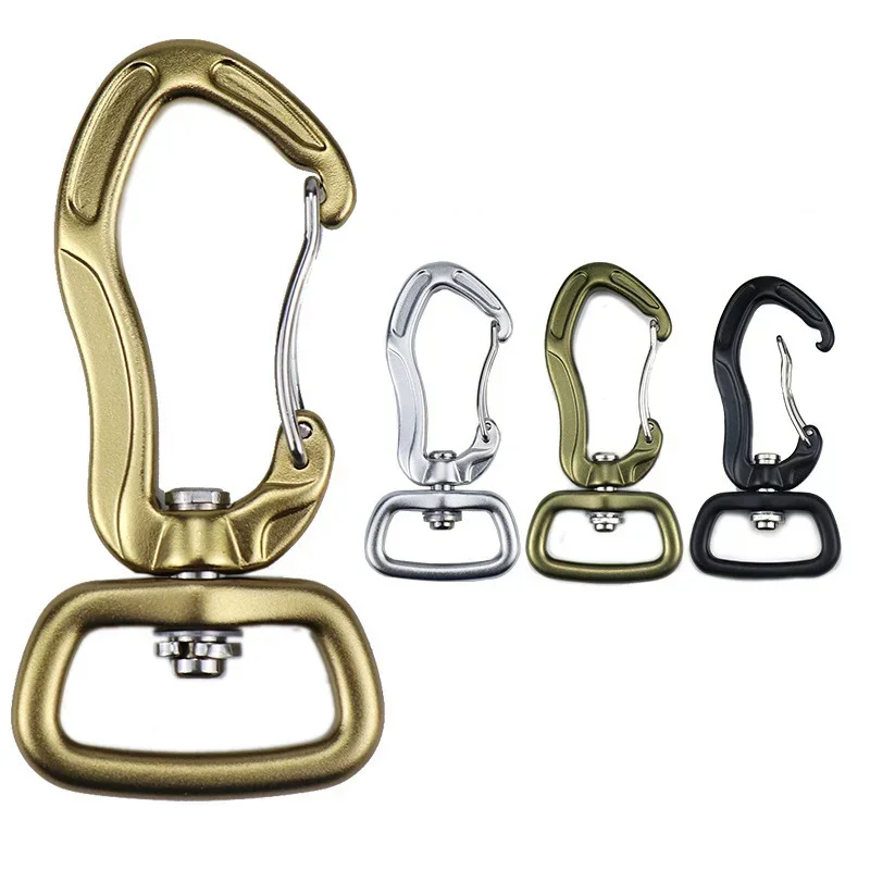 360° Rotatable Spinner Carabiner Small Wiregate Carabiner Rotational Hammock Clip Hook Climbing Accessory