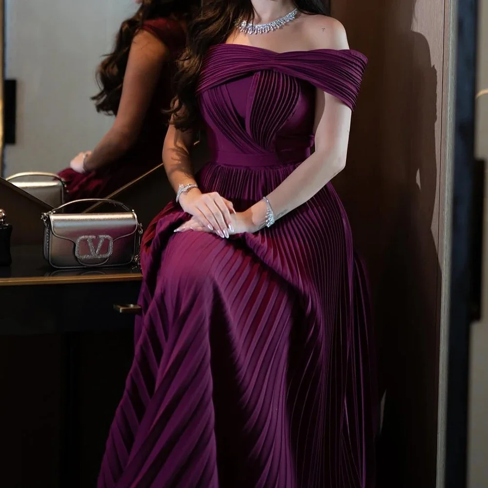 Eleganckie suknie wieczorowe w stylu arabskich nocnych bajek, fioletowe luksusowe suknie balowe, suknie na studniówkę do ziemi, sukienki na przyjęcia w kształcie litery A, Vestidos de noche, szyte na miarę