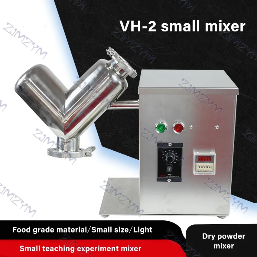 VH-2 Small Mixer V-type Experimental Mixer Material V-shaped Blender Dry Powder Mixer For Teaching Laboratory Food Processing