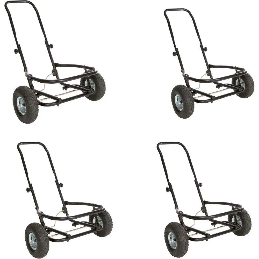 

Набор из 4-х универсальных тележек с совместимостью с емкостью 70 кварт, грузоподъемностью 350 фунтов, складная двухколесная тележка для транспортировки с регулируемыми ручками