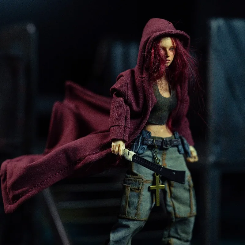 

Модная ветровка с капюшоном в стиле милитари в масштабе 1/12 с выпуклой формой из проволоки, модель одежды для фигурок 6 дюймов