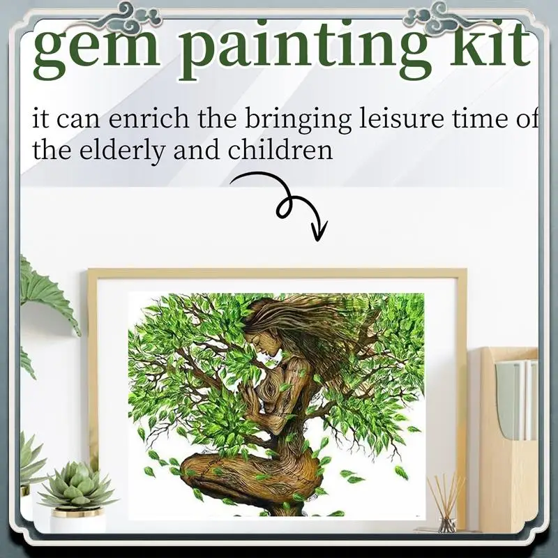 Premium DIY Diamond Painting Mother Tree Paste Diamond Embroidery Round Resin Diamond Cross Stitch Home Wall Decor 30X40cm