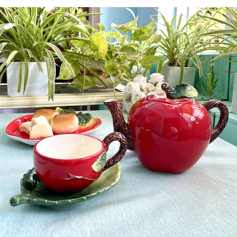 

Керамический набор красного чая, чайник для послеобеденного чая, чайник на день рождения