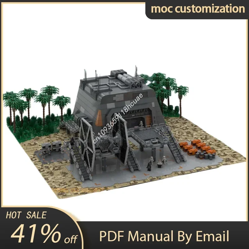 

NEW 6991PCS star battle Armored Bunker on Scarif with Landing creative Children Brick Toy Birthday Building holiday Gift Blocks