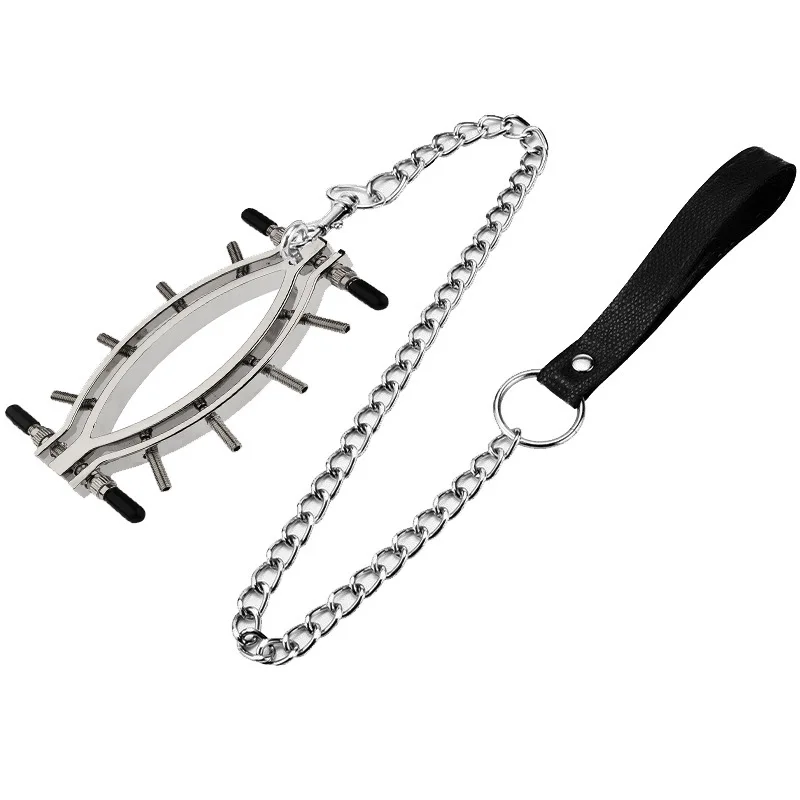 Metal Labia Clip Labium Stimulator Clitoris Stimulation Clamp Expander Bondage Pussy SM Outside Vagina Speculum Sex Toy Women view 6