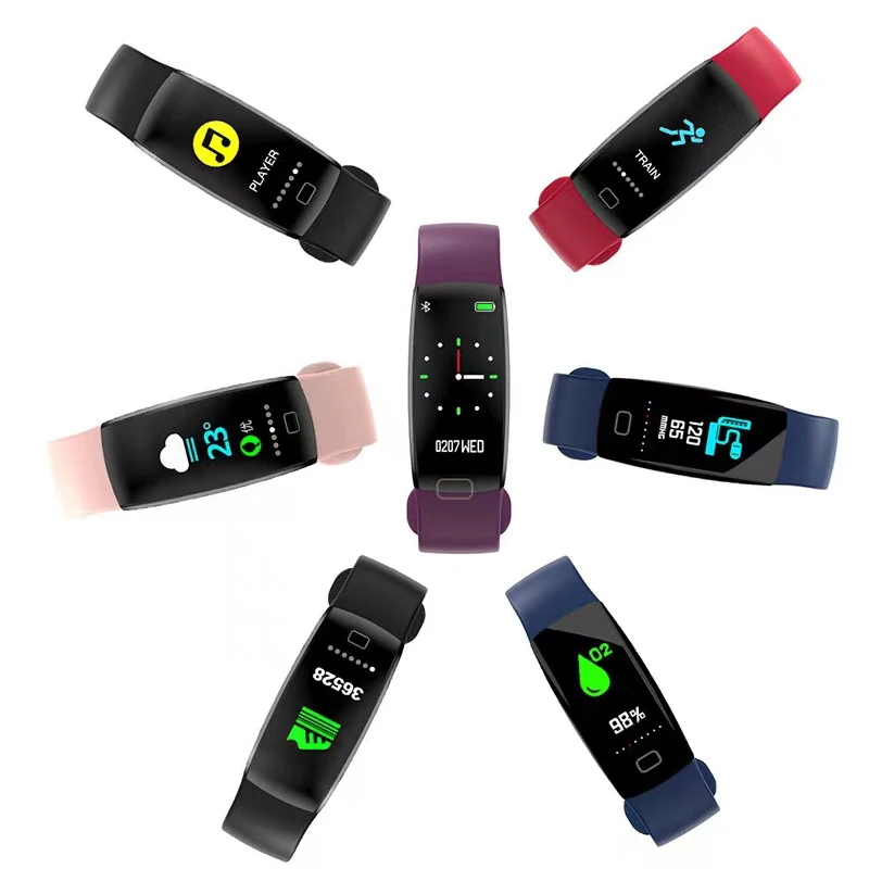 Correa de muñeca dedicada de silicona, Correa fácil de desmontar, adecuada para pulsera inteligente F64HR F64C F64 Correa 100% auténtica original para pulsera inteligente F64 y pulsera inteligente F64HR