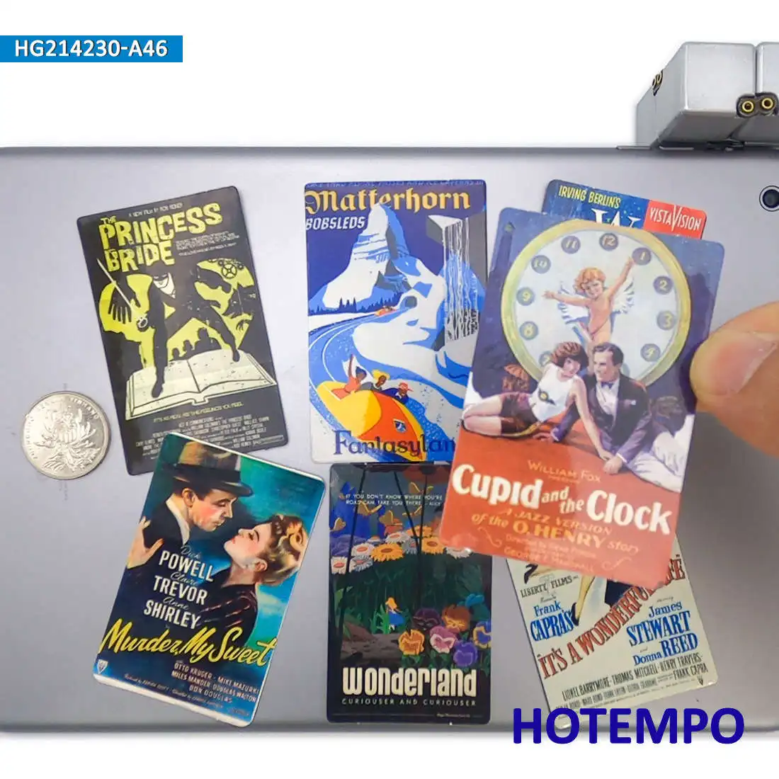 46pcs Arte de pôster de filme antigo Adesivo retro à prova d\'água para cadernos de álbum de recortes Telefone Laptop Skate Bicicleta Motocicleta
