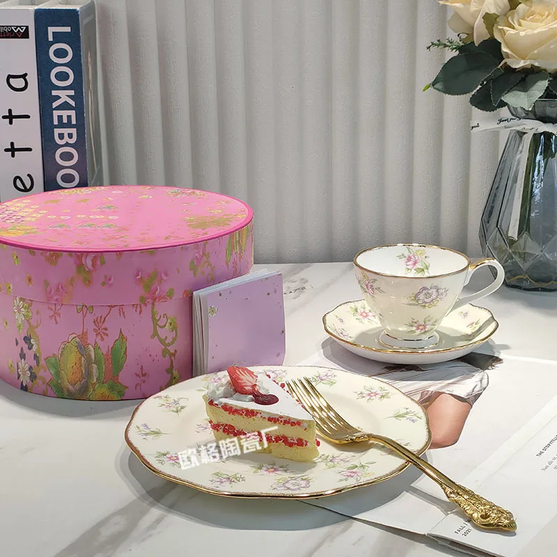 

Household Ceramic Coffee Cup and Plate Set Suitable for Daily Home Dining and Coffee Serving Needs