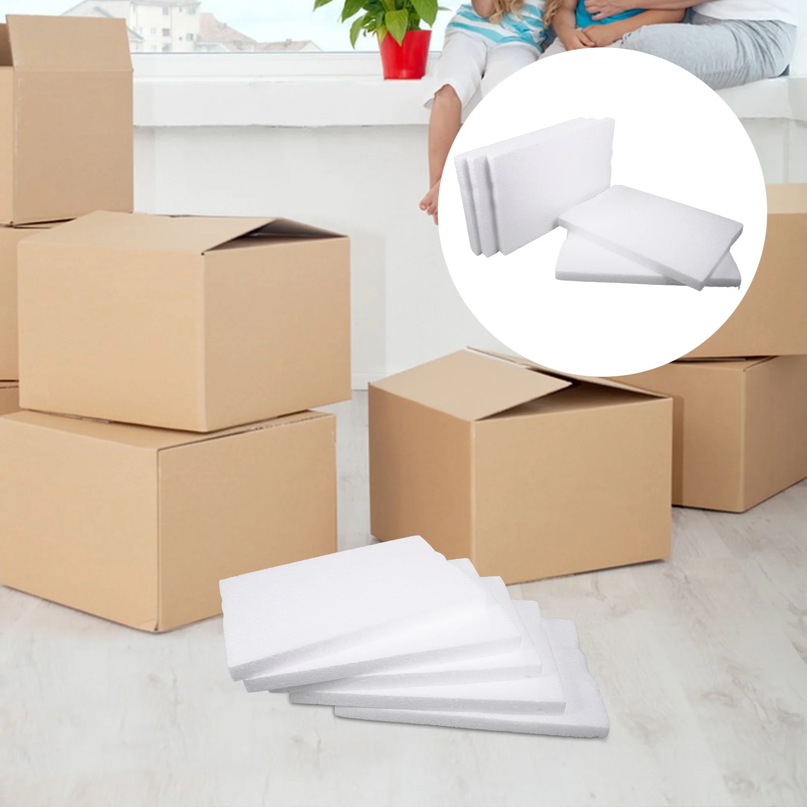 10 Pcs Foam Insert Boards Packing Liners for Shock Absorbing Accessories Shipping