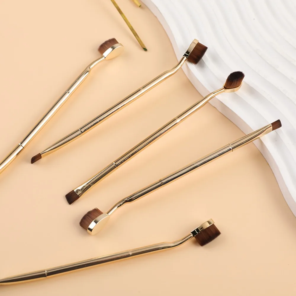 3Pcs Dual-ended Makeup Brush Concealer Brush Blade Eyebrow Eyeliner Makeup Brush Face Foundation Blending Beauty Make Up Tools