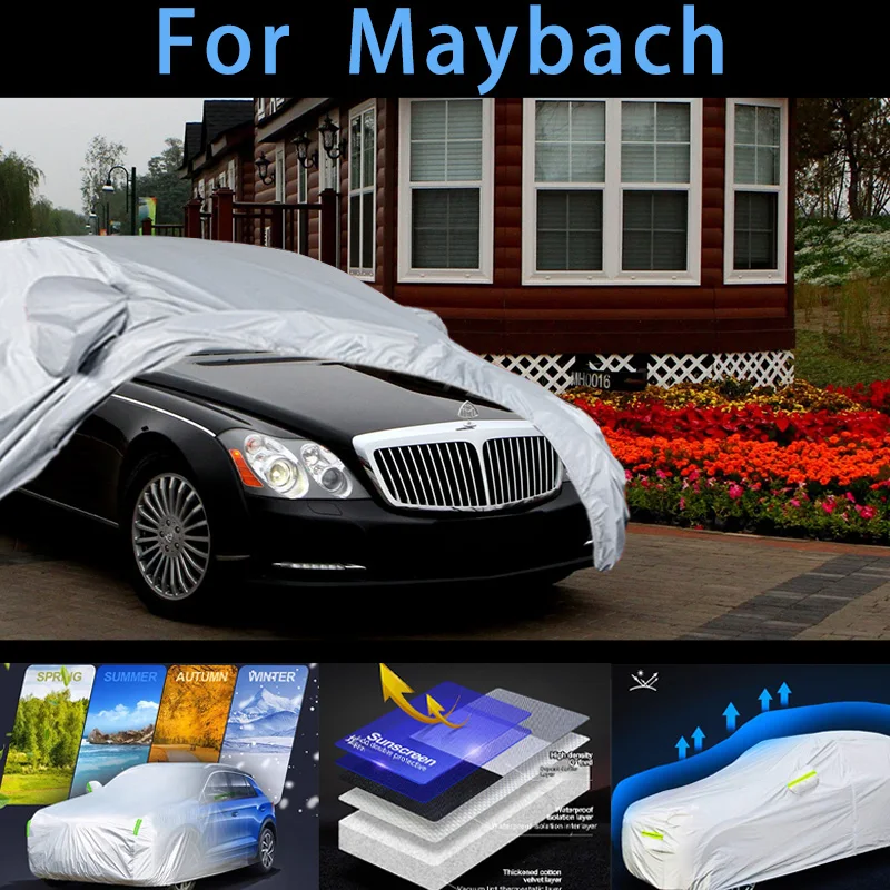 

For Maybach Outdoor Protection Full Car Covers Snow Cover Sunshade Waterproof Dustproof Exterior Car cover protection